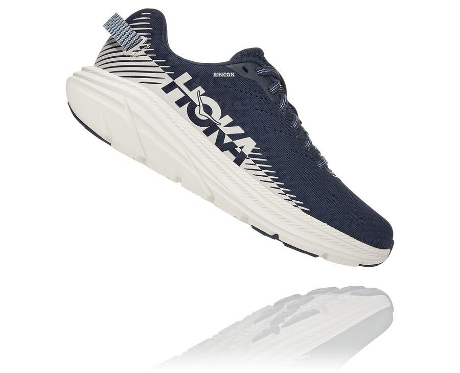 Hoka Australia One One Rincon 2 - Womens Running Shoes Navy/White - DFNWV-1963